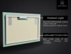 Disaineri taustavalgustusega LED-vannitoa peegel L58 #2