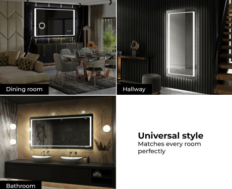 Disaineri taustavalgustusega LED-vannitoa peegel L61 #10