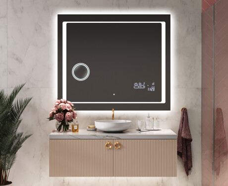 Disaineri taustavalgustusega LED-vannitoa peegel L61 #9