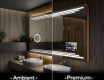 Disaineri taustavalgustusega LED-vannitoa peegel L75