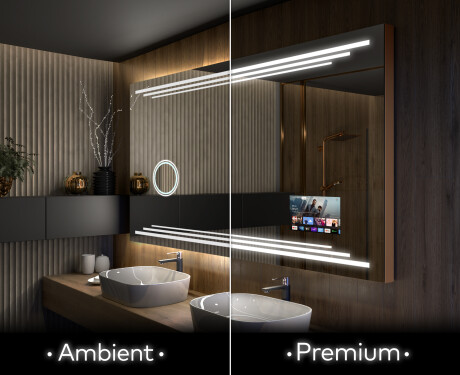 Disaineri taustavalgustusega LED-vannitoa peegel L75