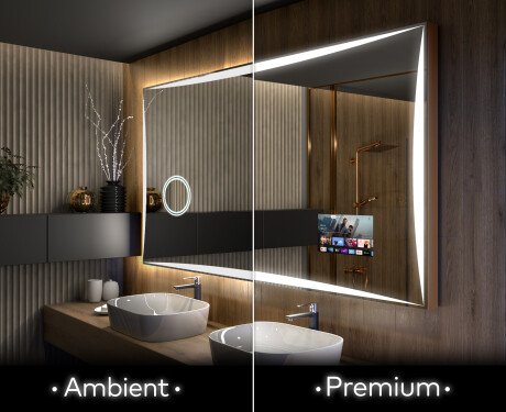 Disaineri taustavalgustusega LED-vannitoa peegel L77