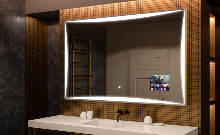 Disaineri taustavalgustusega LED-vannitoa peegel L77