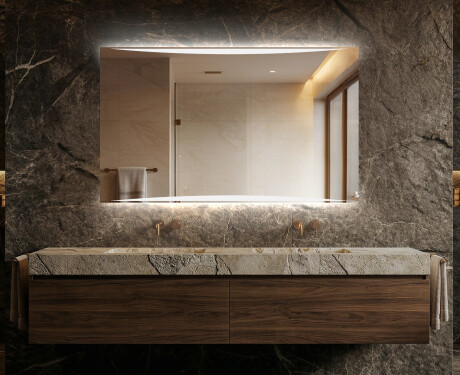 Disaineri taustavalgustusega LED-vannitoa peegel L78