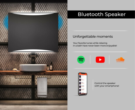 Disaineri taustavalgustusega LED-vannitoa peegel L78 #6