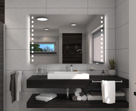 Akutoitega LED-valgustusega peegel L03 #5