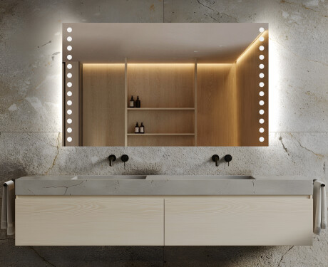 Akutoitega LED-valgustusega peegel L06
