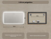 Designer Backlit LED Vannitoa peegel 120x70cm jaheda LED värviga 7000K, sooja värviga 3000K või neutraalse värviga 4500K. #7