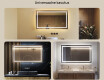 Designer Backlit LED Vannitoa peegel 120x70cm jaheda LED värviga 7000K, sooja värviga 3000K või neutraalse värviga 4500K. #2