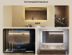 Designer Backlit LED Vannitoa peegel 120x70cm jaheda LED värviga 7000K, sooja värviga 3000K või neutraalse värviga 4500K. #2