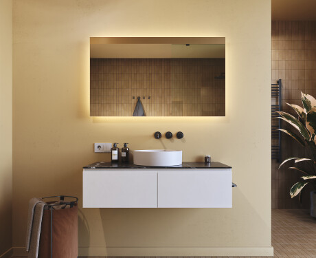 Designer Backlit LED Vannitoa peegel 120x70cm jaheda LED värviga 7000K, sooja värviga 3000K või neutraalse värviga 4500K. #8
