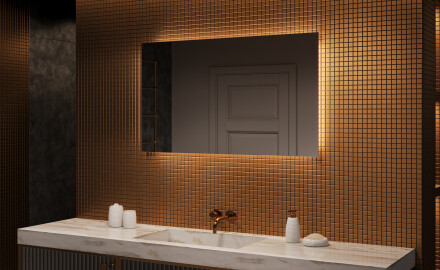 Designer Backlit LED Vannitoa peegel 120x70cm jaheda LED värviga 7000K, sooja värviga 3000K või neutraalse värviga 4500K.