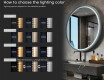 Ümmargune LED-peegel lakitud MDF-raamis L306 #5