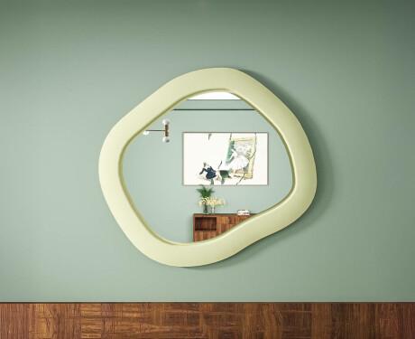 Disainitud LED-peegel MDF-ist geomeetrilise kujuga L309 #3