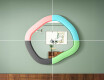 Disainitud LED-peegel MDF-ist geomeetrilise kujuga L309 #4