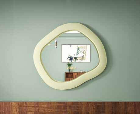 Disainitud LED-peegel MDF-ist geomeetrilise kujuga L309 #7