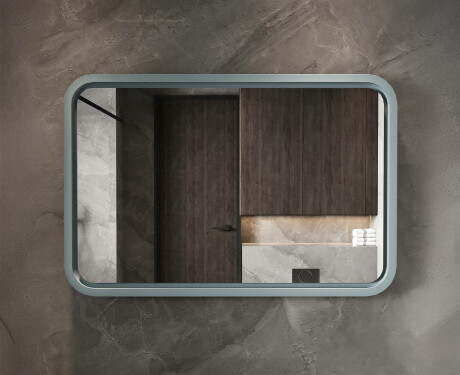 Ümar LED-peegel lakitud MDF-raamis L305 #3