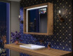Vannitoa peegel LED-valgusega WoodenFrame