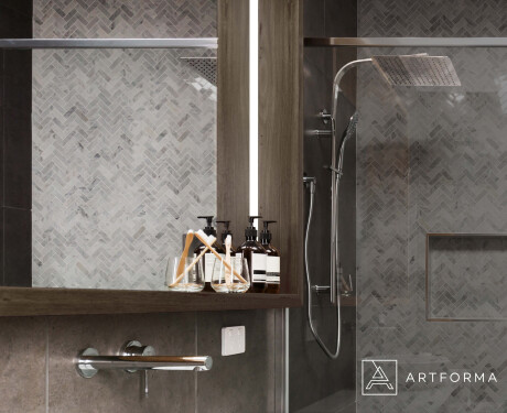 LED-vannitoapeegel WoodenFrame raamiga, Oslo tamme toonis #10