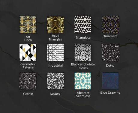 Tagantjärele valgustatud dekoratiivne peegel koridori jaoks - Vana muster #8