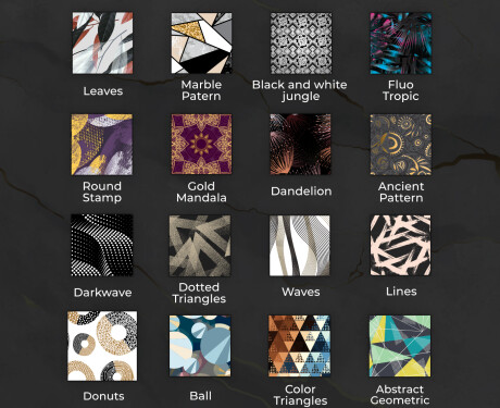 Tagantjärele valgustatud dekoratiivne peegel koridori jaoks - kuldsed kolmnurgad #7