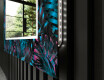 Backlit Dekoratiivne peegel vannituppa - Fluo Tropic #9