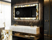 Backlit Decorative Mirror - Kuldsed triibud