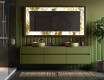Backlit Decorative Mirror - Kuldsed triibud #3