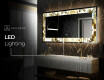 Backlit Decorative Mirror - Kuldsed triibud #9