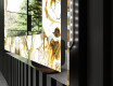 Backlit Decorative Mirror - Kuldsed triibud #3
