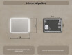 Ristkülikukujuline vannitoa peegel LED-valgustusega 80x60cm, Dual color, Touch Switch #7