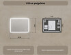Ristkülikukujuline LED-valgustusega vannitoa peegel 80x60cm, Dual color, Touch Switch, Demister #7