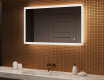 Ristkülikukujuline taustavalgustusega vannitoa peegel 120x70cm, Dual color, Touch Switch, Demister
