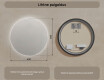 Ümmargune valgustusega vannitoa peegel 60 cm neutraalse valgusega 4500K #6