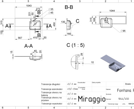 FONTANA R pesuvalamu