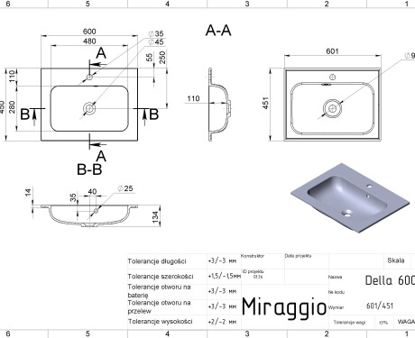 DELLA 600 MIRASOFT pesuvalamu