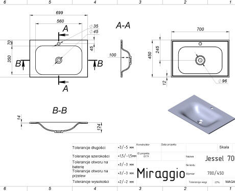 JESSEL 700 MIRASOFT pesuvalamu