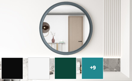 Ümmargune peegel MDF viimistlusega L300