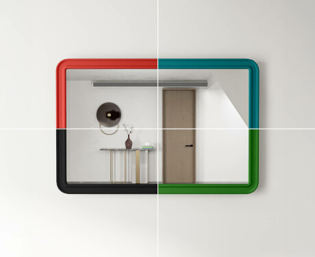Ümar peegel MDF raamiga L299 #8