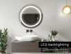 Ümmargune taustavalgustusega LED-vannitoa peegel L33 #5
