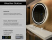 Ümmargune taustavalgustusega LED-vannitoa peegel L33 #2