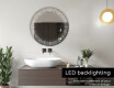 Ümmargune taustavalgustusega LED vannitoa peegel L35 #5