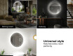 Ümmargune taustavalgustusega LED vannitoa peegel L35 #9