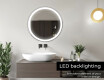 Ümmargune taustavalgustusega LED-vannitoa peegel L76 #5