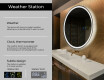 Ümmargune taustavalgustusega LED-vannitoa peegel L76 #2
