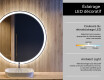 Ümmargune taustavalgustusega LED-vannitoa peegel L76 #8