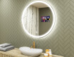Ümmargune LED-vannitoa peegel L76 90cm - SmartScreen, DualColor