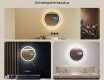 Ümmargune LED-vannitoa peegel L76 90cm - SmartScreen, DualColor #2