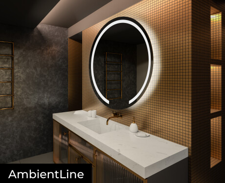Ümmargune LED-vannitoa peegli L96 - Ümmargune LED-vannitoa peegli L96 #2