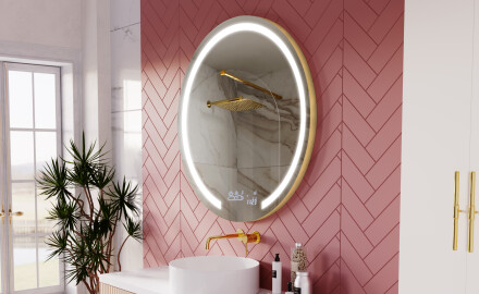Ümmargune LED-vannitoa peegli L96 - Ümmargune LED-vannitoa peegli L96